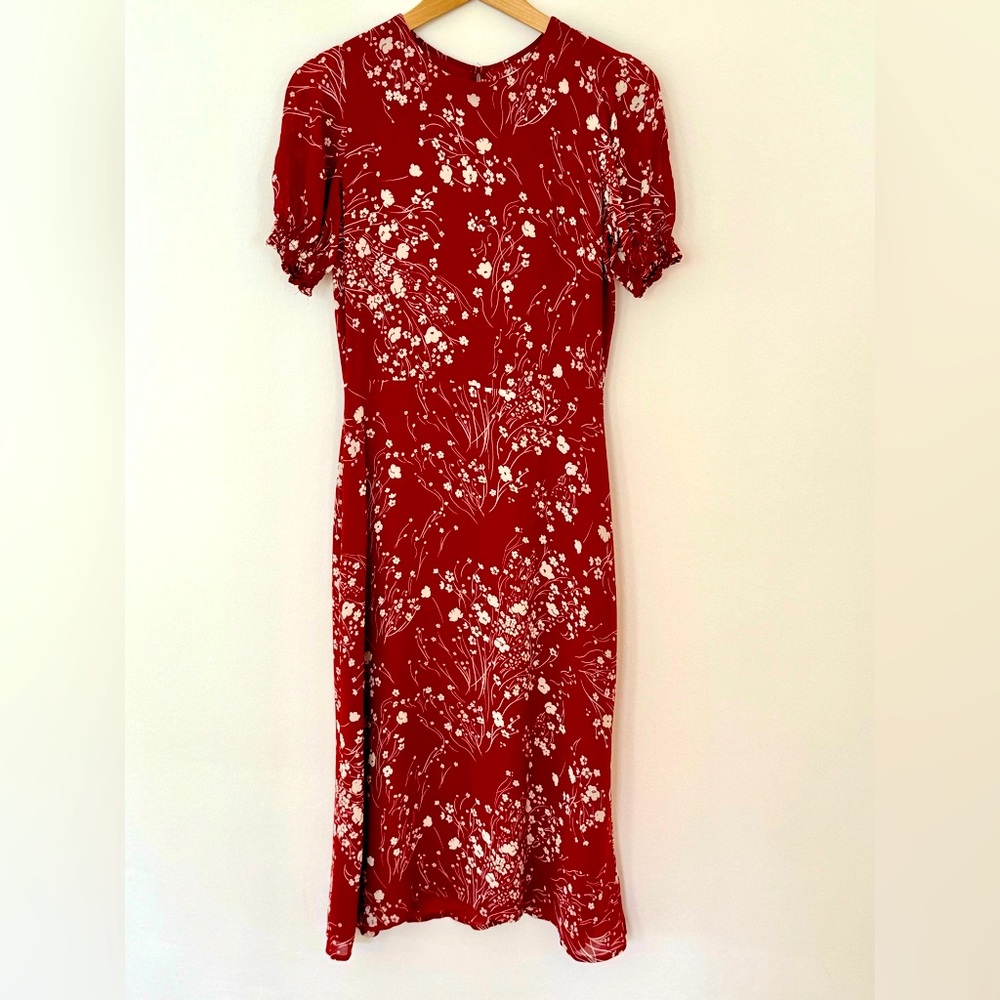 Reformation Lee Dress, red floral 6